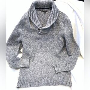 Banana Republic Sweater Mens
XL Shawl Collar Heather Gray 
Knit
Preppy
Classic